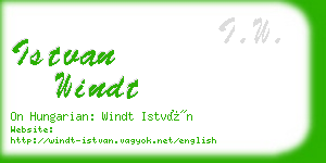 istvan windt business card